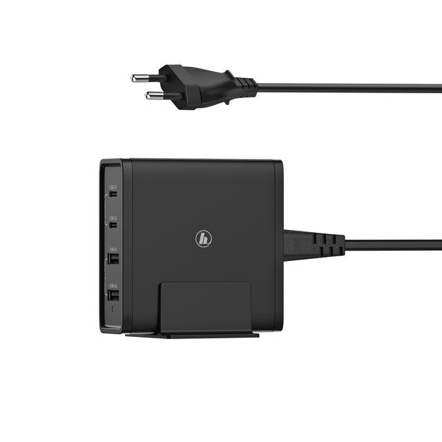Oplaadstation Hama USB-C 2x + USB-A 2x 5-20V/65W zwart