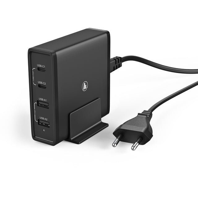 Oplaadstation Hama USB-C 2x + USB-A 2x 5-20V/65W zwart