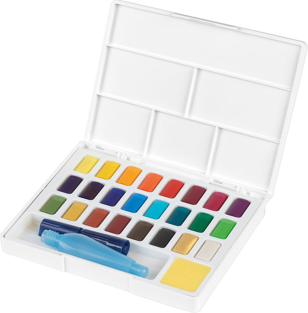 Waterverf Faber-Castell palet à 24 kleuren assorti