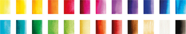 Waterverf Faber-Castell palet à 24 kleuren assorti