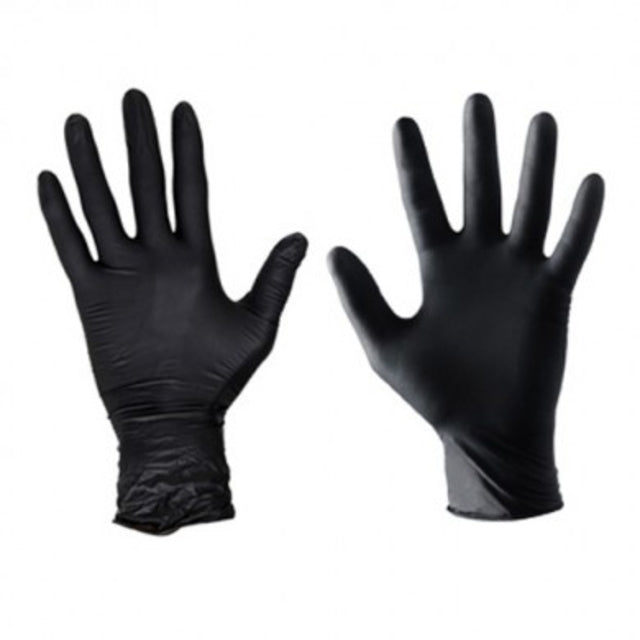 Handschoen Masterglove nitril S zwart 100 stuks