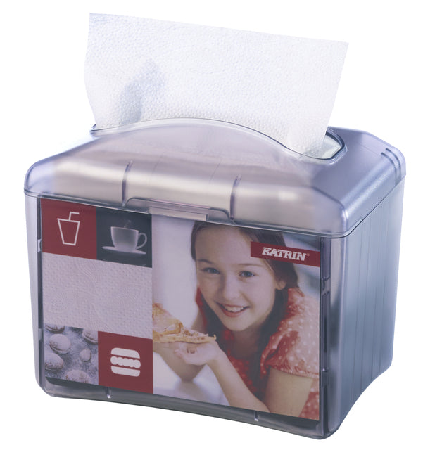 Dispenser Katrin 22564 doeken Easy1 transparant