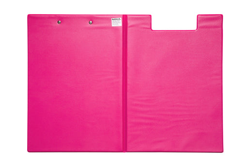Klembordmap MAUL A4 staand met penlus neon roze (per 12 stuks)