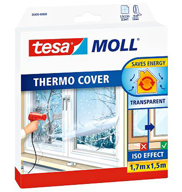 Isolatiefolie Tesa Moll 05430 voor ramen 1.5mx1.7m transparant