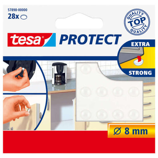 Anti-slip en geluiddemper Tesa 57898 rond transparant