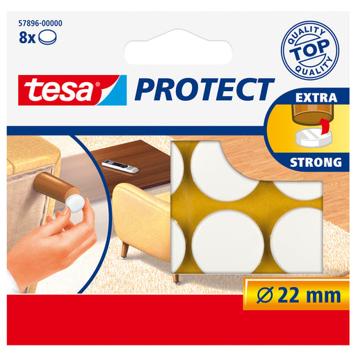Beschermvilt Tesa antikras 57893 22mm rond wit