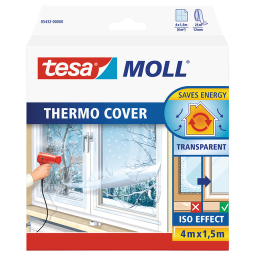 Isolatiefolie Tesa Moll 05432 voor ramen 1,5mx4m transp
