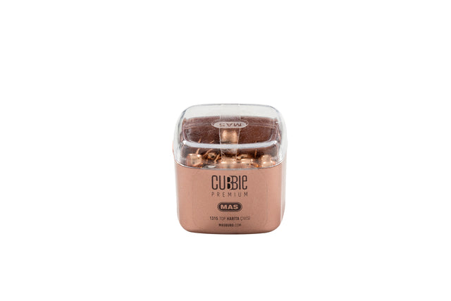 Cubbie Premium gevuld met paperclips pushpins en papierklemmen in goud en rosé (per 60 stuks)