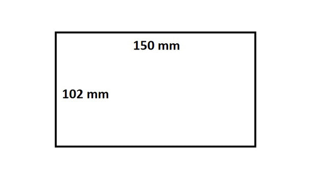 Zebra labeletiket Quantore 800264-605 102x150mm 25mm wit permanent (per 12 stuks)