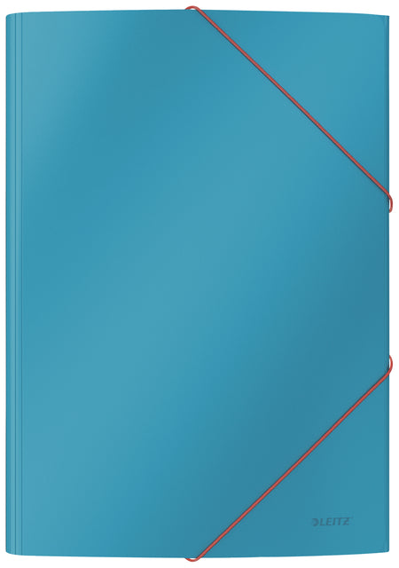 Elastomap Leitz Cosy A4 3-kleps blauw (per 10 stuks)