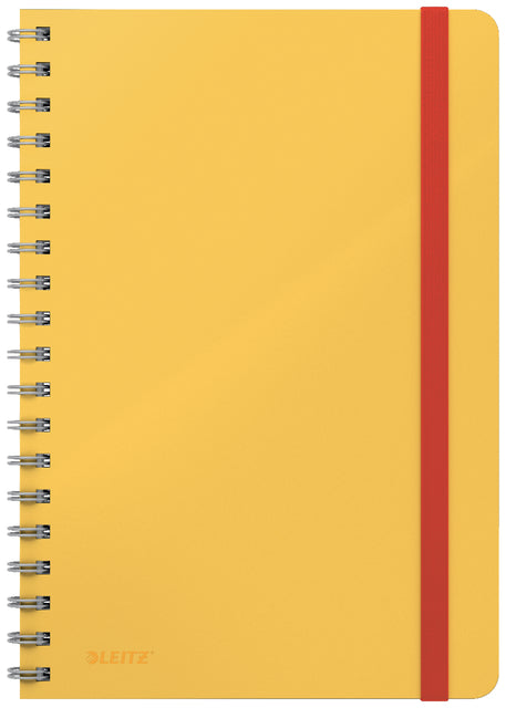 Notitieboek Leitz Cosy B5 lijn spiraal geel