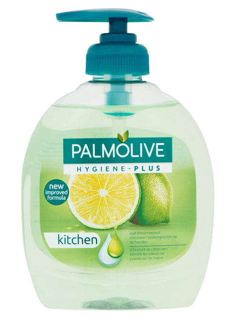 Handzeep Palmolive vloeibaar anti geur met pomp 300ml (per 6 stuks)