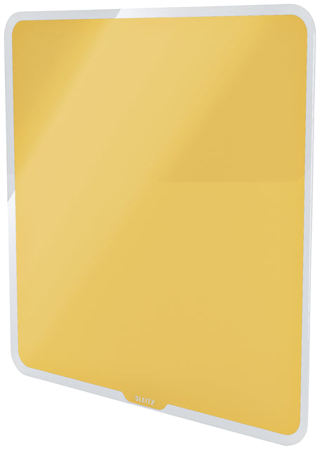 Glasbord Leitz Cosy magnetisch 450x450mm geel