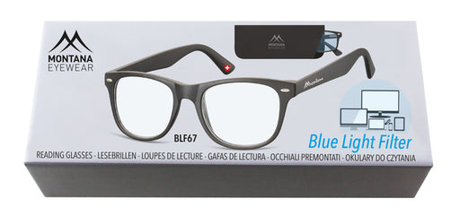 Bril Montana blue light filter +0.00 dpt blauw