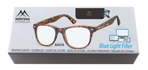 Bril Montana blue light filter +0.00 dpt zwart