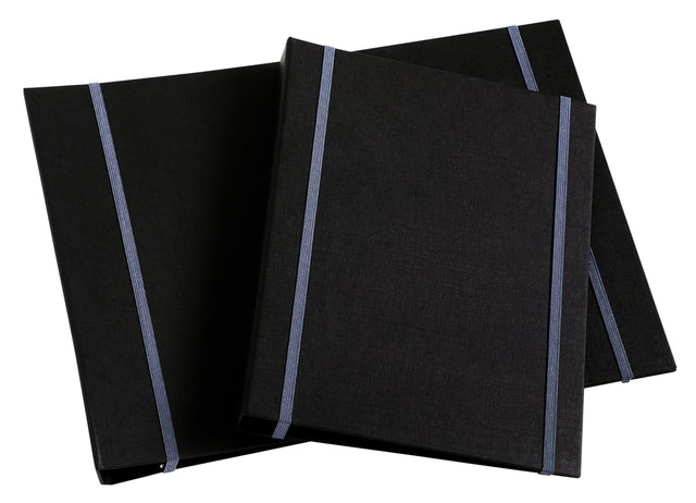 Kunstenaarsmap MyArtBook A4 6-rings O-mech 14mm zwart zonder inhoud