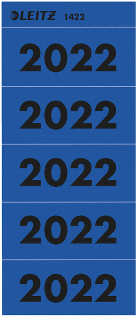 Rugetiket Leitz 2022 blauw