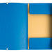 Elastomap Exacompta Clean'Safe 3-kleppen glanskarton blauw