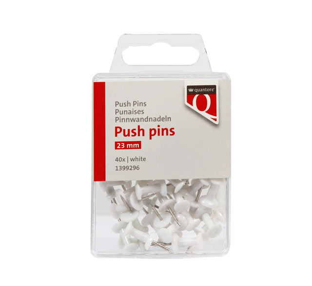 Push pins Quantore wit 40 stuks