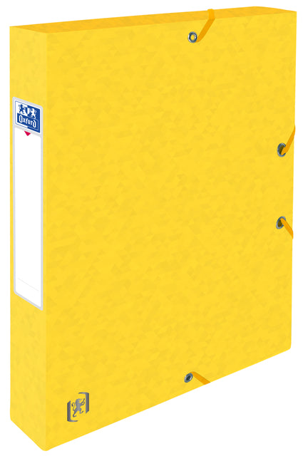 Elastobox Oxford Top File+ A4 40mm geel