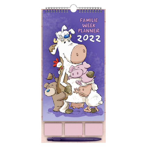 Familiekalender 2022 Ritsier met sticky notes