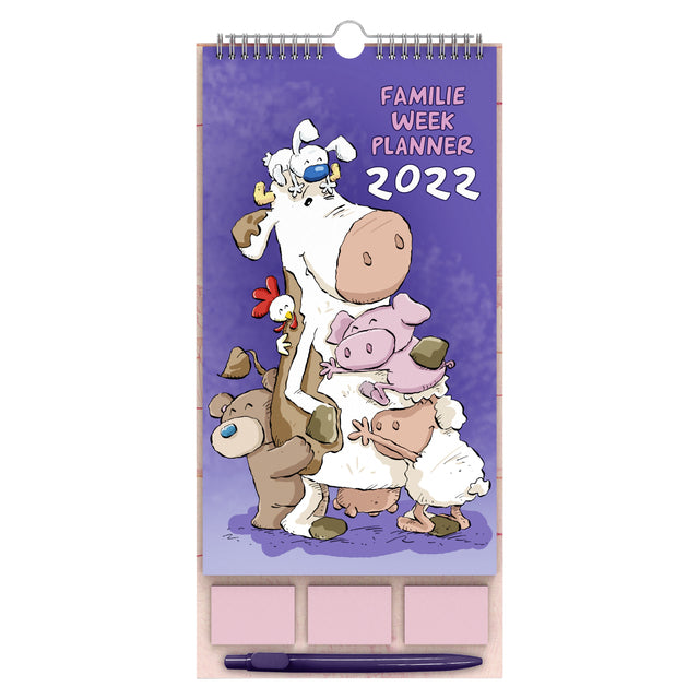 Familiekalender 2022 Ritsier met sticky notes