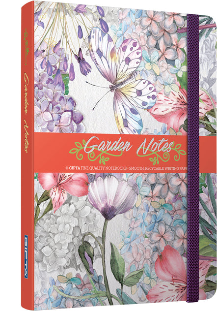 Notitieboek Gipta Garden Notes A5 lijn 8 assorti designs (per 18 stuks)