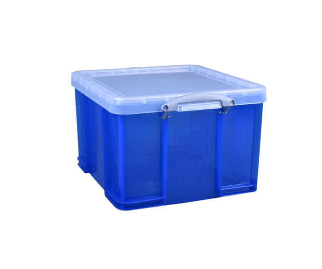 Opbergbox Really Useful 42 liter 520x440x310 mm transparant blauw
