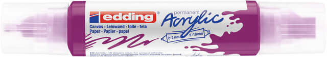 Acrylmarker edding e-5400 3D double liner bessenrood