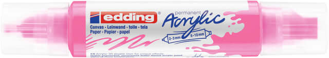 Acrylmarker edding e-5400 3D double liner neon roze