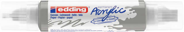 Acrylmarker edding e-5400 3D double liner zilver