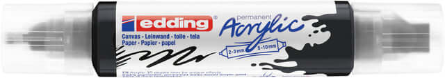 Acrylmarker edding e-5400 3D double liner zwart