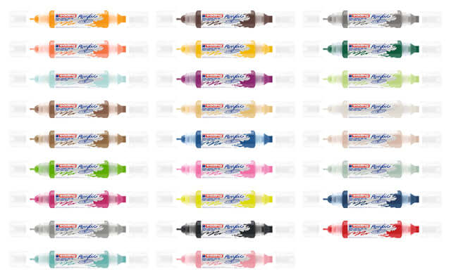 Acrylmarker edding e-5400 3D double liner bessenrood