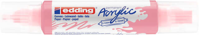 Acrylmarker edding e-5400 3D double liner stijlvol mauve