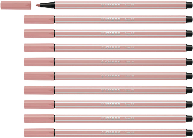 Viltstift STABILO Pen 68/28 donker blush