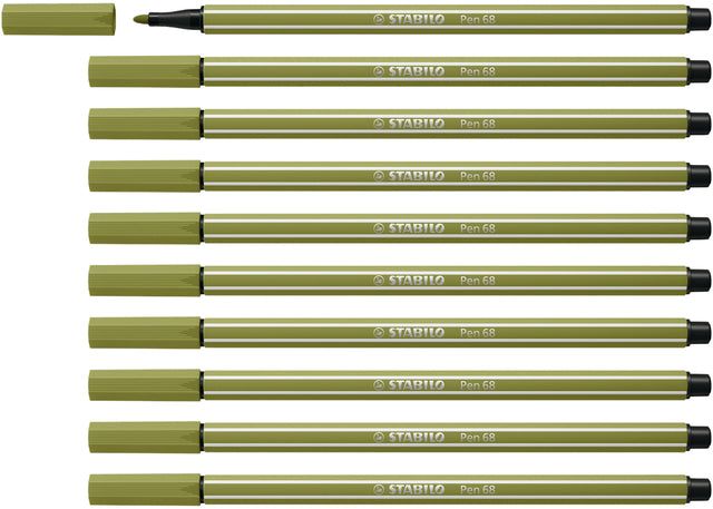 Viltstift STABILO Pen 68/37 modder groen
