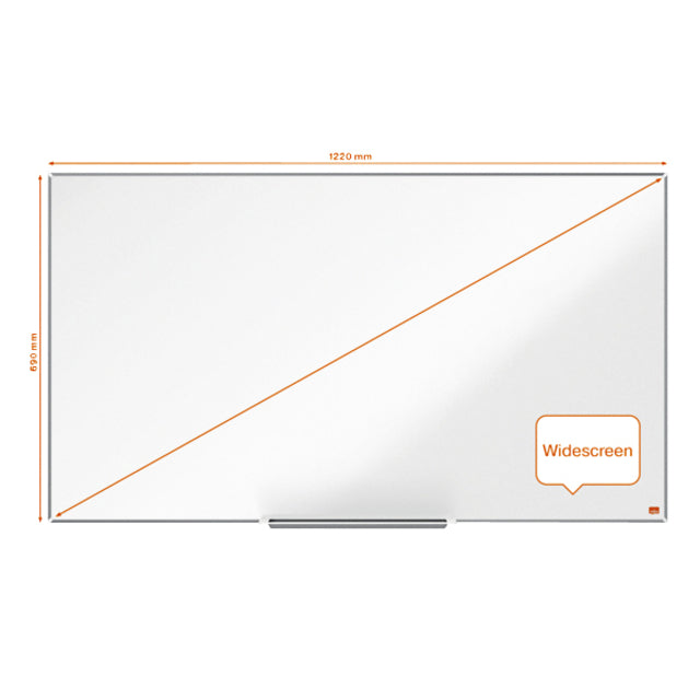 Whiteboard Nobo Impression Pro Widescreen 69x122cm staal