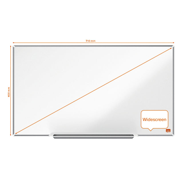 Whiteboard Nobo Impression Pro Widescreen 40x71cm staal