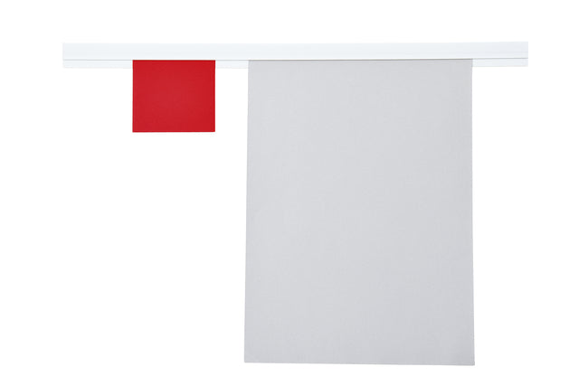 Wandlijst MAUL Express papierrail 50cm zelfklevend wit