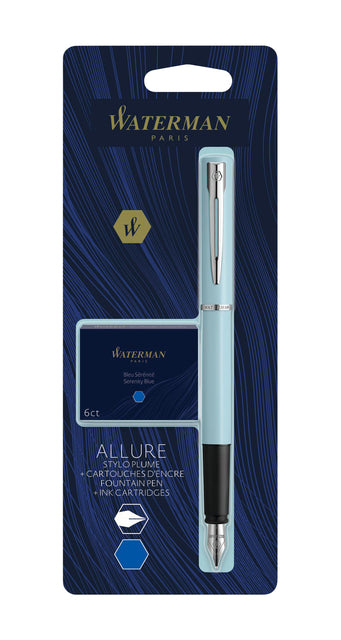 Schrijfwaren en inkt Waterman Allure Pastel Chrome en Camo assorti
