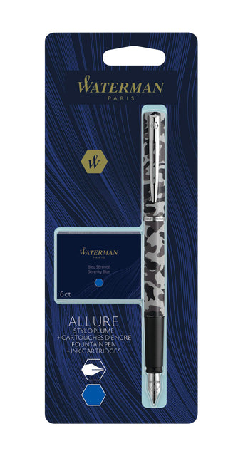 Vulpen Waterman Allure Camouflage met vulling in blister (per 36 stuks)