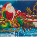 Diamondpainting Crystal Art Kaart Santa's Sleigh 11x22cm