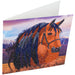 Diamondpainting Crystal Art Kaart Paard 18x18cm