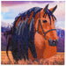 Diamondpainting Crystal Art Kaart Paard 18x18cm