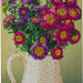 Diamondpainting Crystal Art Kaart Bloemenvaas 11x22cm