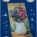 Diamondpainting Crystal Art Kaart Bloemenvaas 11x22cm