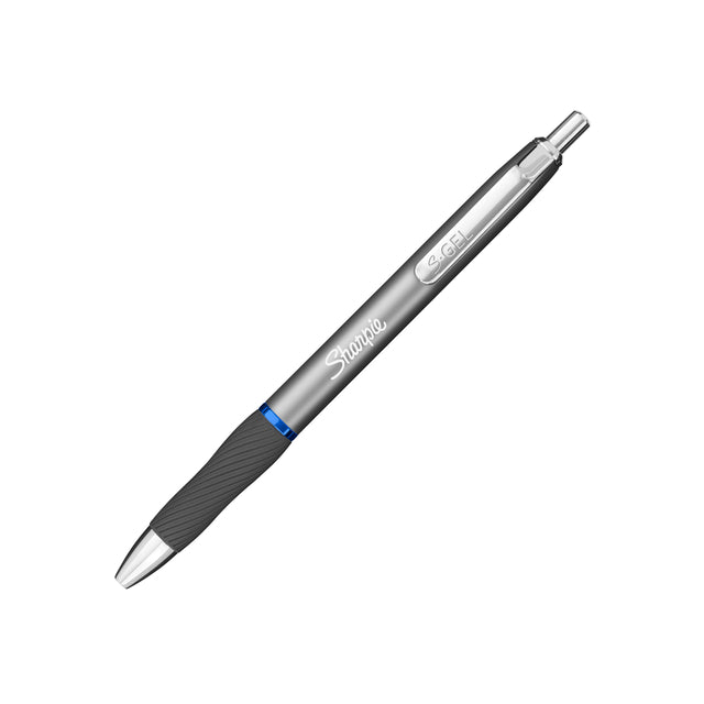 Gelschrijver Sharpie S-Gel Metal 0,7mm blister blauw + 2 vullingen