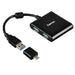 Hub Hama USB-C 3.1 4 poort USB-A zwart