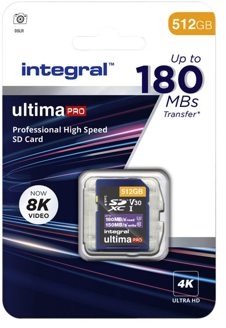 Geheugenkaart Integral SDXC 512GB