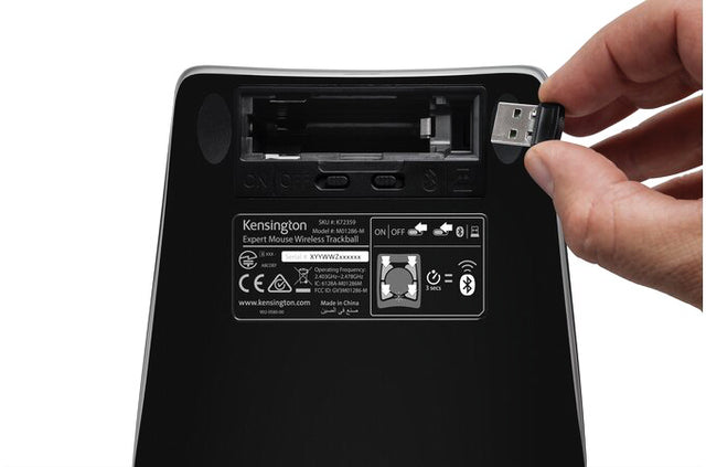 Muis Kensington Trackball Expert draadloos zwart